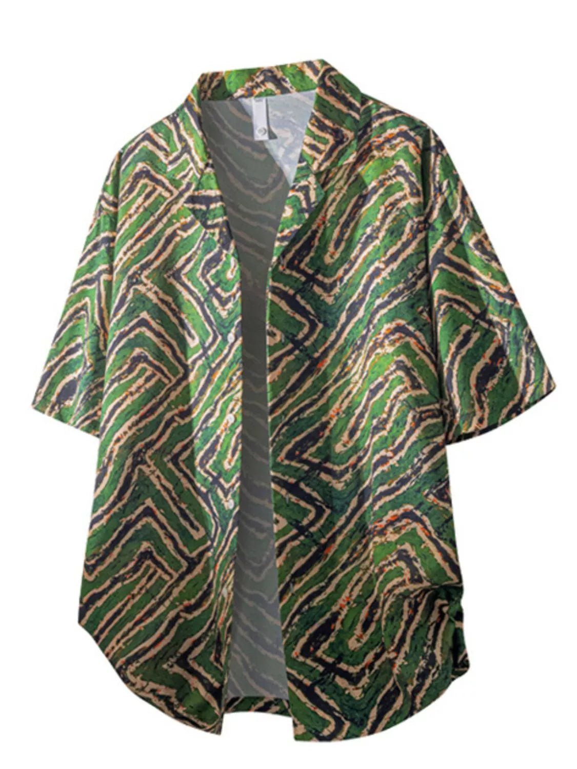 Men's Tropical Print Short Sleeve Shirt - FASHIONS STOP