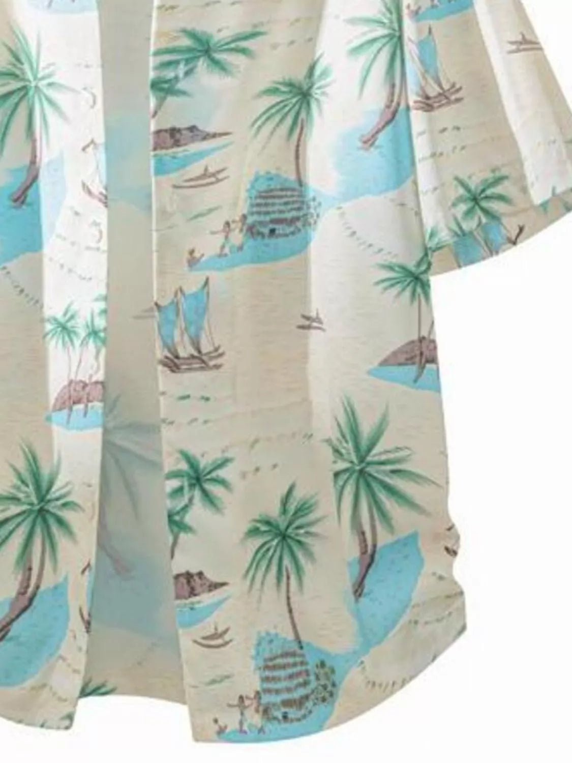 Men's Tropical Print Short Sleeve Shirt - FASHIONS STOP