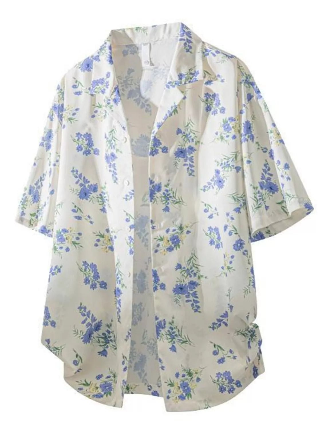 Men's Tropical Print Short Sleeve Shirt - FASHIONS STOP